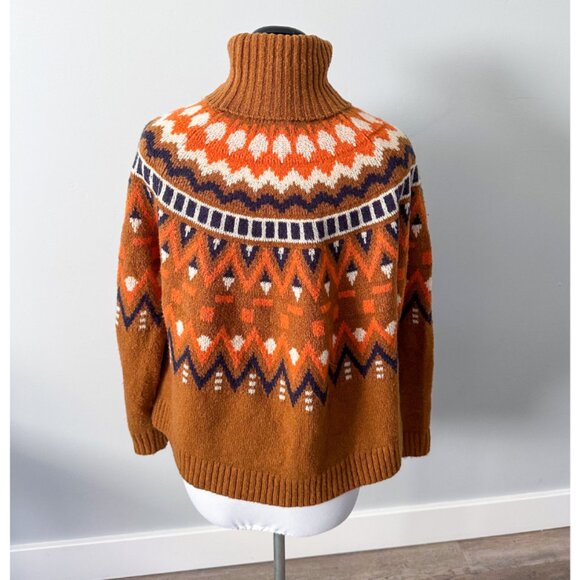 Vici Brown Fair Isle Sweater - Picture 8 of 12
